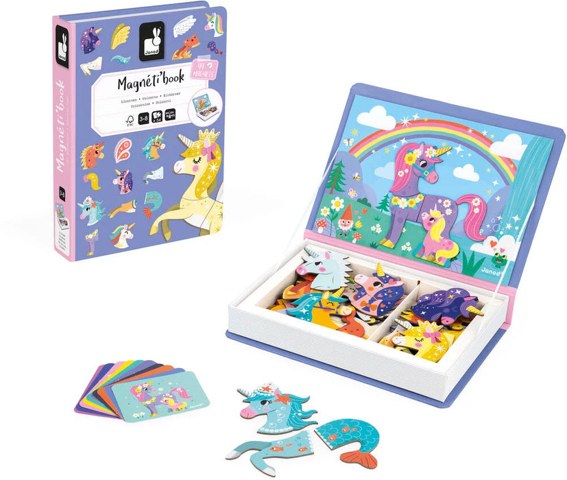 Janod - Magnetic Book - Unicorn