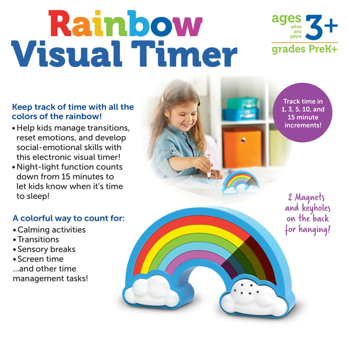 Learning Resources - RAINBOW VISUAL TIMER