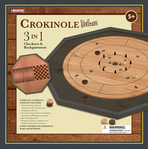 Kroeger - Crokinole 3 In 1 Dlx - Limolin 