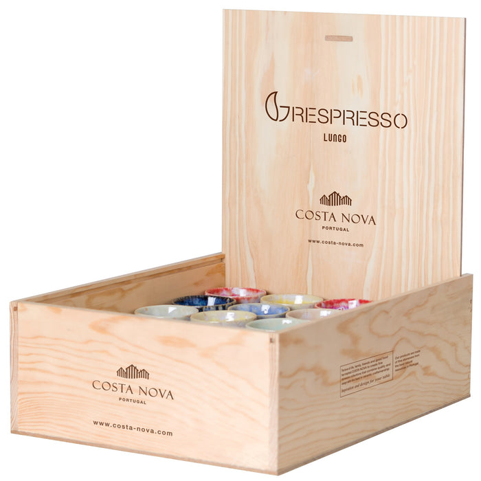 Costa Nova - Grespresso Wooden display box 24 lungo cups asst"d