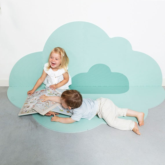 Quut - Headin The Clouds Playmat (Large) - Minty Green