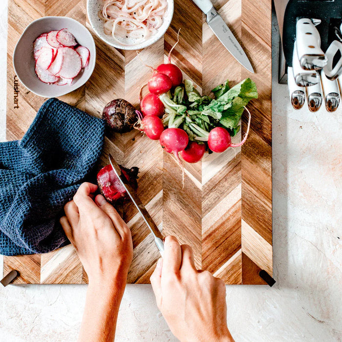 Cuisinart - 17"x12"x1.18" Endgrain Acacia Cutting Board