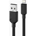 Alogic - Charge & Sync Lightning MFI to USB-A Cable 3ft Elements Pro Double Braided Ultra Strong - Black
