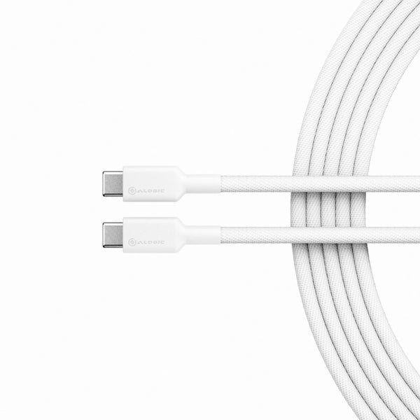 Alogic - Charge & Sync USB-C to USB-C Cable 6ft Elements Pro 480Mbps - White