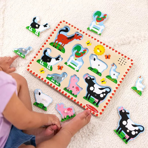 Melissa & Doug - PUZZLE - SOUND - FARM ANIMALS (6L) - Limolin 