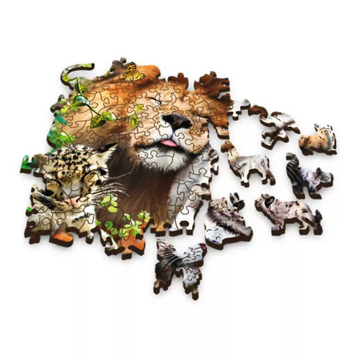 Trefl - Puzzle - Wild Cats In The Jungle - Wooden - 500Pc - Limolin 