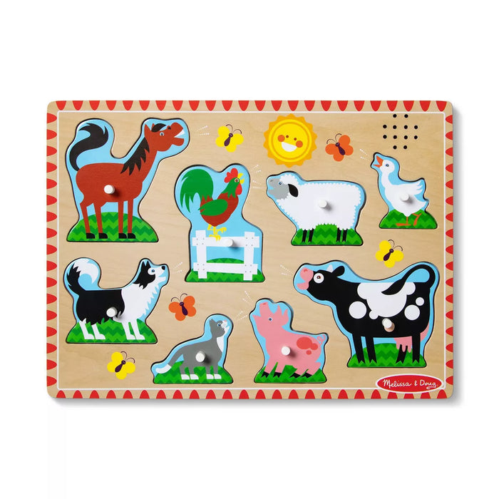 Melissa & Doug - PUZZLE - SOUND - FARM ANIMALS (6L) - Limolin 