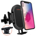 HyperGear - Car Mount Universal Vent - Dashboard - Windshield Adjustable Grips Easy Release Button Adjustable Swivel Base Extends to 3.5In Wide - Black