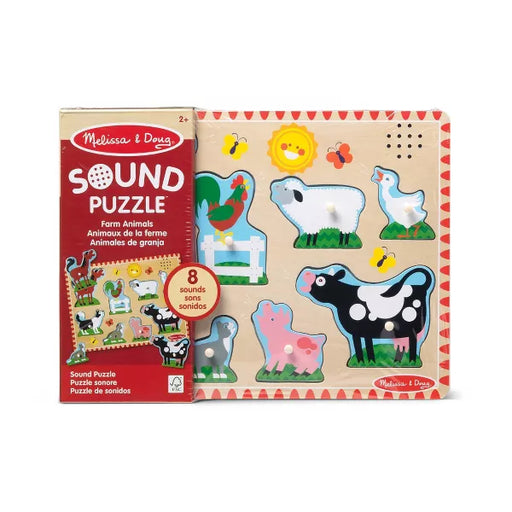 Melissa & Doug - PUZZLE - SOUND - FARM ANIMALS (6L) - Limolin 