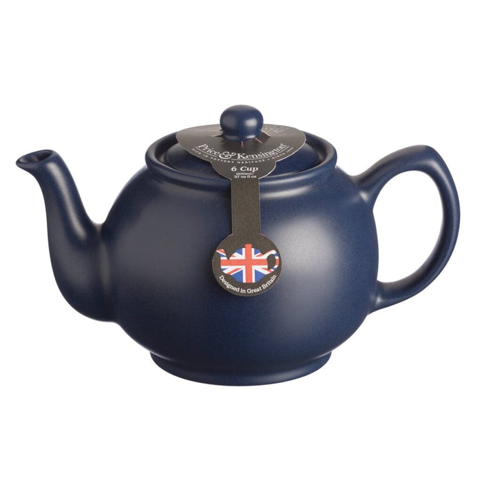 Price & Kensington - MATTE Teapot 6cup Navy 1100ml/35oz