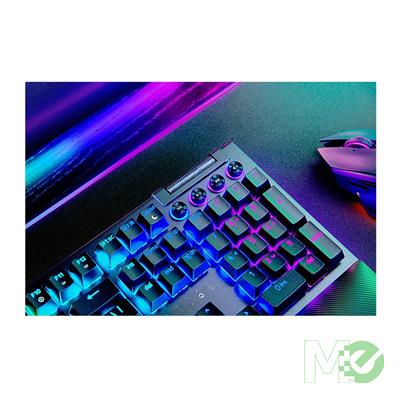 Razer - Gaming Keyboard Wireless BlackWidow V4 Pro Green Mechanical Switches Chroma RGB with Wrist Rest - Black