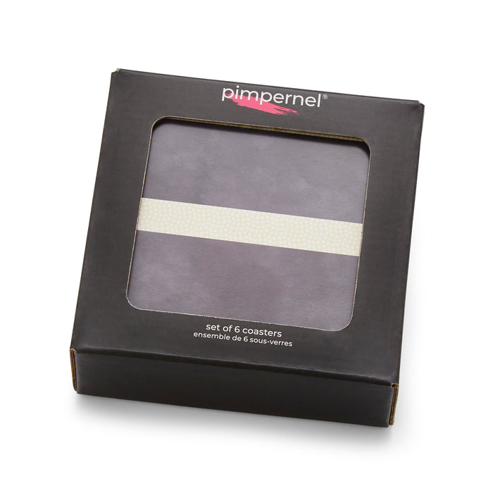 Pimpernel - MONO STRIPE COASTERS S/6 - 4" X 4"