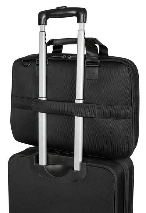 Targus - Laptop Bag 15.16in Mobile Elite Checkpoint Friendly Briefcase with Shoulder Strap Luggage Pass Through - Black
