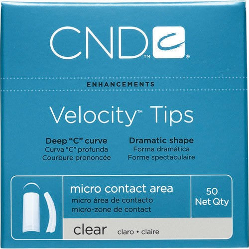 CND - Velocity Clear Nails #1 (Box of 50) - Limolin 