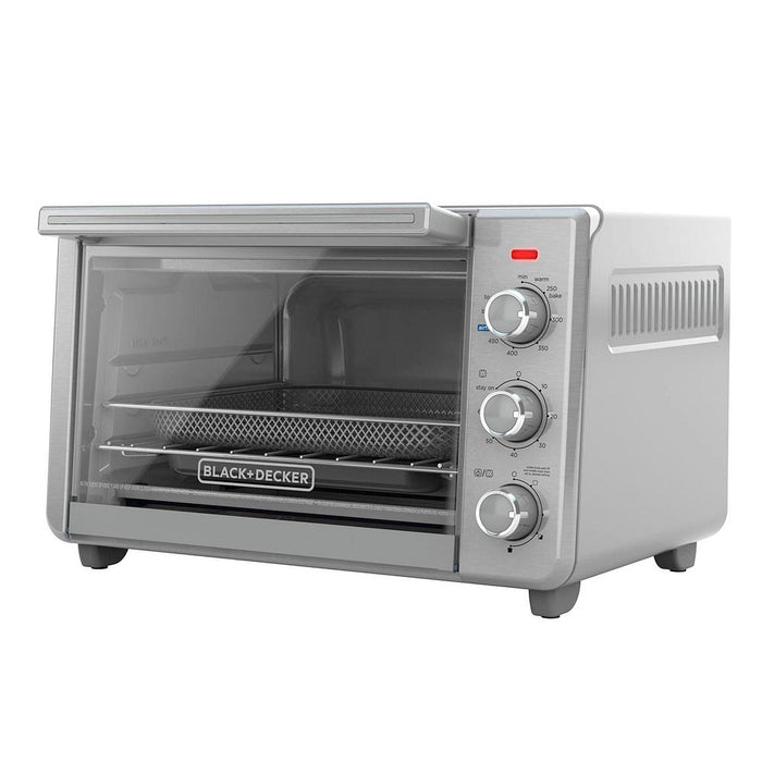 BLACK+DECKER  - Crisp 'N Bake? Air Fry 6-Slice Toaster Oven - TO3217SS
