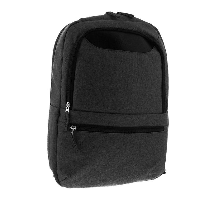 Xtech - Backpack 15.6in Winsor Adjustable Shoulder Straps Padded Back Metal Zipper Pulls - Black
