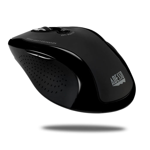 Adesso - Mouse Laser Wireless Ergonomic G25 6 Button up to 1600dpi PC/Mac - Black