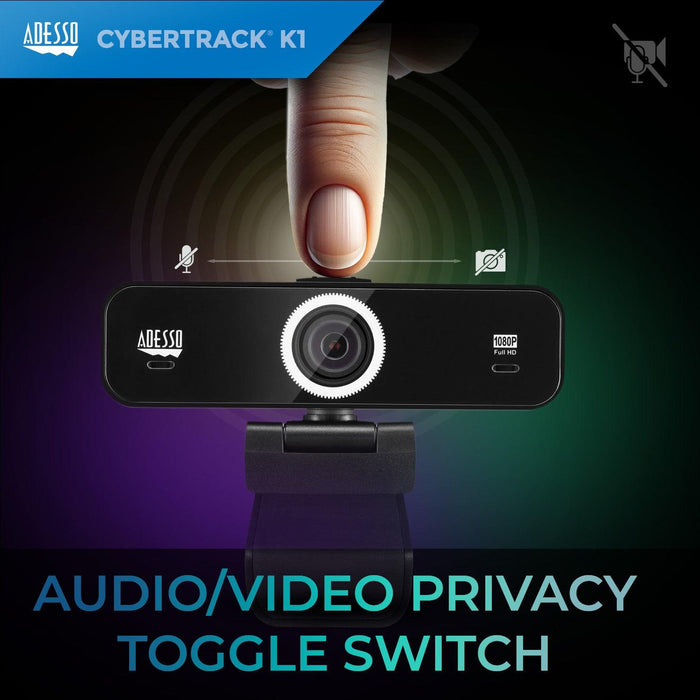 Adesso - Webcam 1080p (CyberTrack K1)