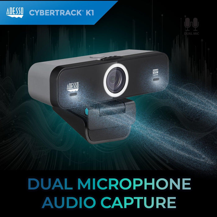 Adesso - Webcam 1080p (CyberTrack K1)