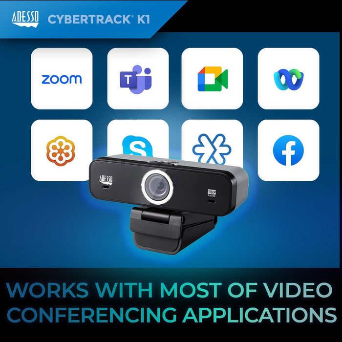 Adesso - Webcam 1080p (CyberTrack K1)