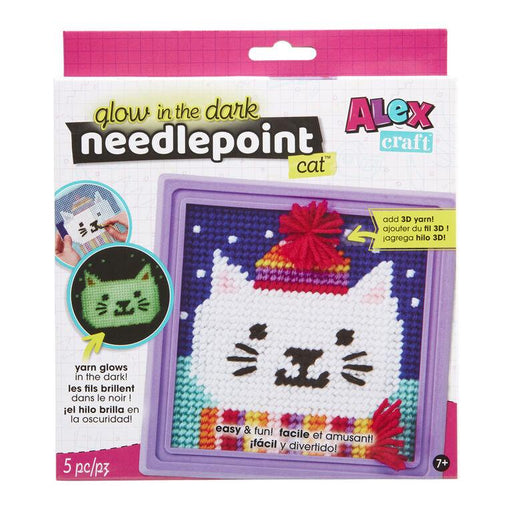 ALEX - Craft - Glow-In-The-Dark Needlepoint - Cat