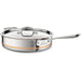 All-Clad - Copper Core 5-Ply Bonded Cookware, Saute Pan With Lid, 5-QT - Limolin 