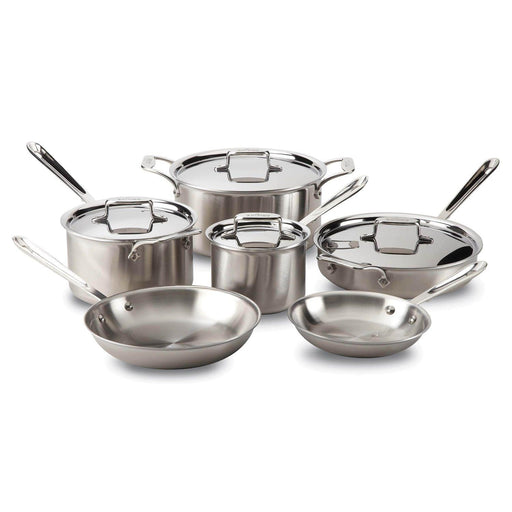 All-Clad - D5 Stainless Brushed 5-ply Bonded Cookware Set, 10 piece Set - Limolin 
