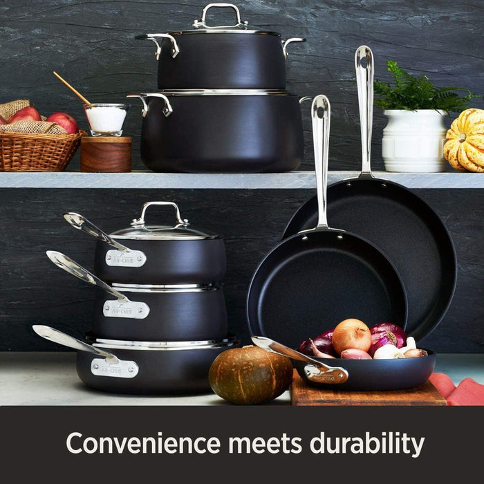 All-Clad - HA1 Hard Anodized Nonstick Cookware, 4qt Saute Pan with Lid - Limolin 