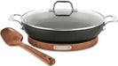All-Clad - HA1 Hard Anodized Nonstick Universal Pan with Acacia Trivet and Spoon 4 Piece, 3 Quart
