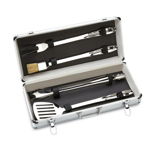 All-Clad - Stainless Steel 4-piece BBQ Tool Set with box