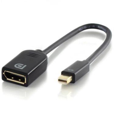 Alogic - Adapter Mini DisplayPort Male to DisplayPort Female 4K - Black