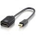 Alogic - Adapter Mini DisplayPort Male to DisplayPort Female 4K - Black