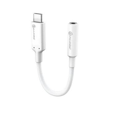 Alogic - Adapter USB-C Male to 35mm Female Audio 4in Elements Pro - White