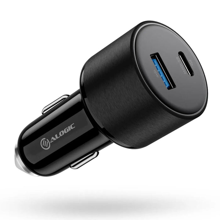 Alogic - Car Charger - 100W Rapid Charger with 1 x USB-C Port & 1 x USB-A Port