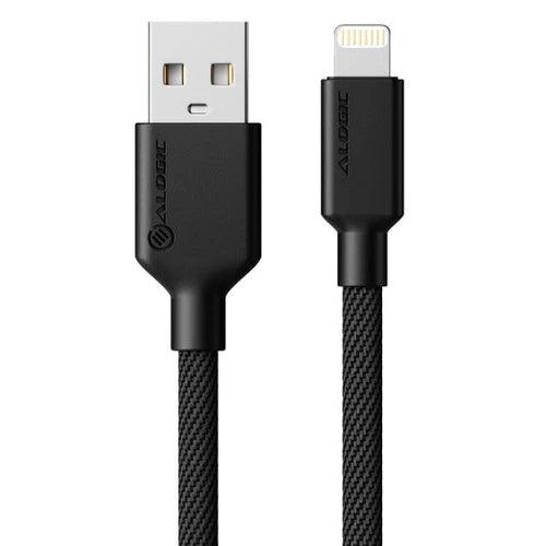 Alogic - Elements Pro USB 2.0 USB-A to Lightning Cable - Black