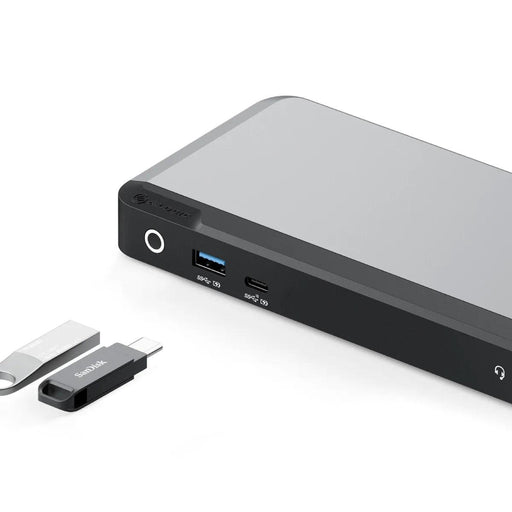 Alogic - MX2 USB-C Dual Display DP Alt Mode Docking Station with 65W - Space Grey