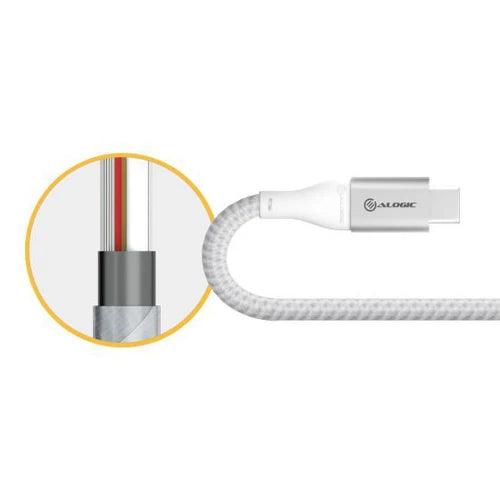 Alogic - Super Ultra USB 31 USB-C to USB-A Adapter - 15cm- silver