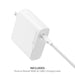 Alogic - Wall Charger 1 Port 100W GaN PD USB-C with 6ft USB-C to USB-C Cable Foldable Prongs Rapid Power - White