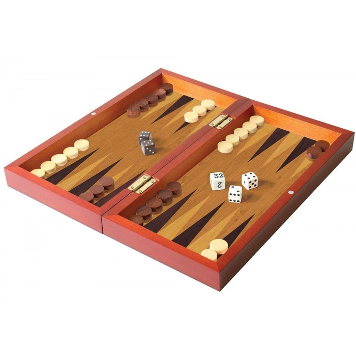 Ambassador - Folding Wood Backgamond Set - Limolin 