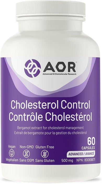 AOR - Cholesterol Control 60Caps - A Bergamot Supplement For the Maintenance of Healthy Cholesterol and Heart Health