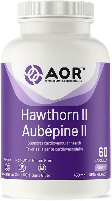AOR - Hawthorn II 60caps - Supports Cardiovascular Health