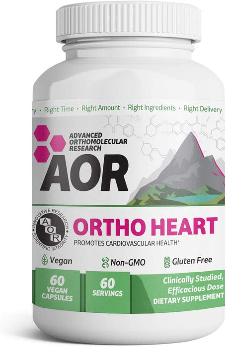 AOR - Ortho Heart 60caps - (Blood Pressure Relief) Brand: A.O.R Advanced Orthomolecular Research