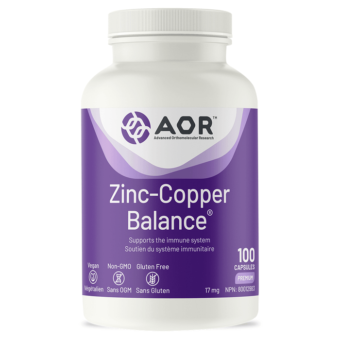 AOR - Zinc-Copper Balance 100caps - Limolin 