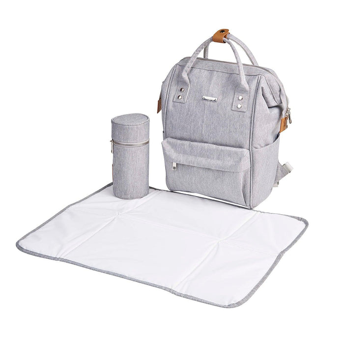 Bababing - Mani : Backpack Diaper Bag - Grey Marl - Limolin 