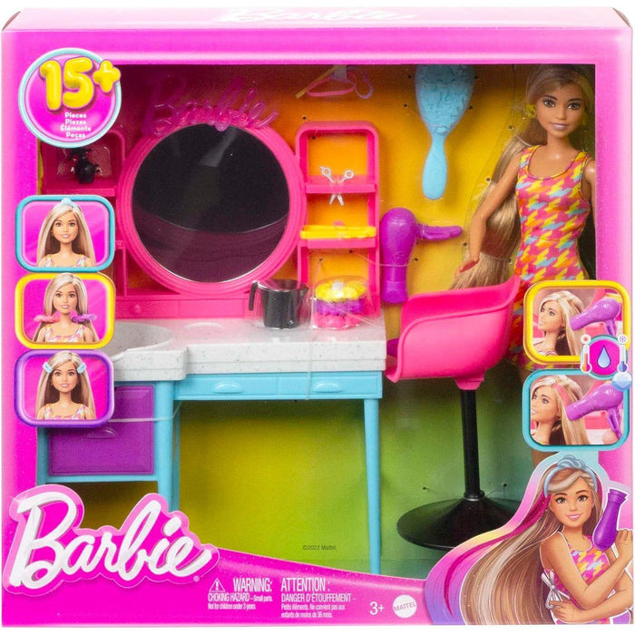 Barbie - Barbie Doll and Hair Salon Playset