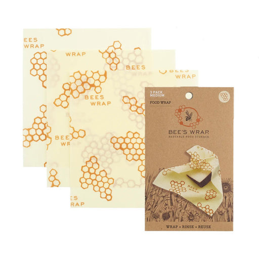 Bees Wrap - BEE-HIVE Medium Wrap Set 3/ST Honeycomb
