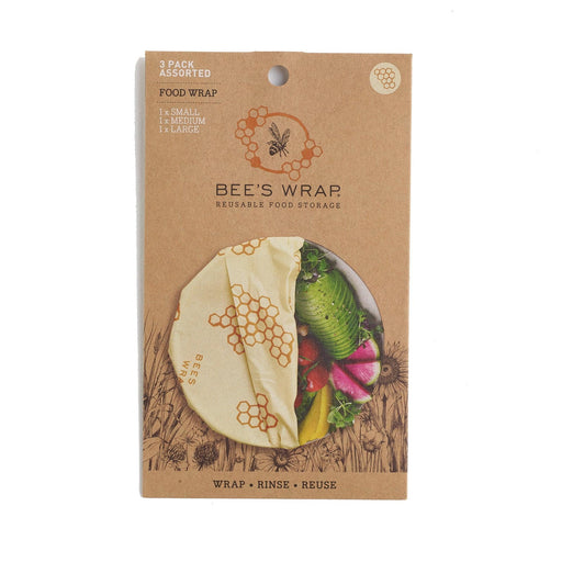 Bees Wrap - BEE-HIVE Wrap Set 3/ST Assorted Sizes Honeycomb