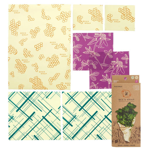 Bees Wrap - Variety Pack Wrap 7/ST Assorted Size/Design