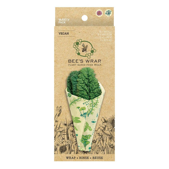 Bees Wrap - Variety Pack Wrap 7/ST Assorted Size/Design Plant-Based