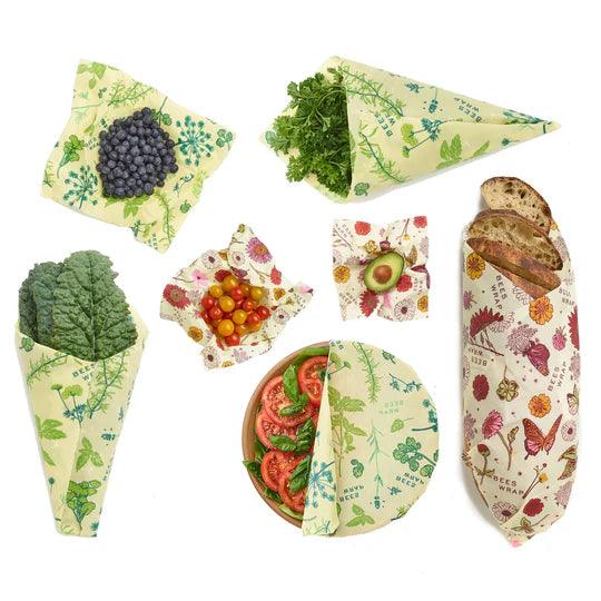 Bees Wrap - Variety Pack Wrap 7/ST Assorted Size/Design Plant-Based